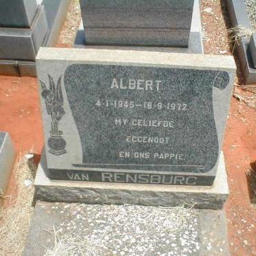 RENSBURG Albert, van 1945-1972