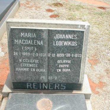 REINERS Johannes Lodewikus 1899-1973 &amp; Maria Magdalena SMIT 1899-1971