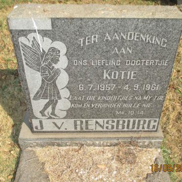 RENSBURG Kotie, J. v. 1957-1961
