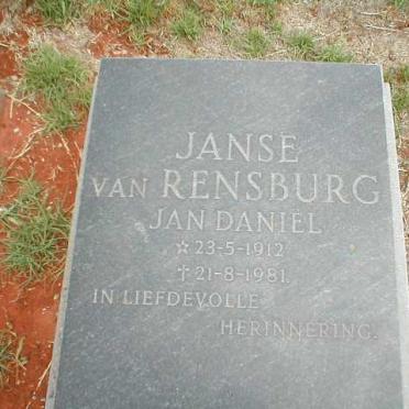 RENSBURG Jan Daniel, Janse van 1912-1981