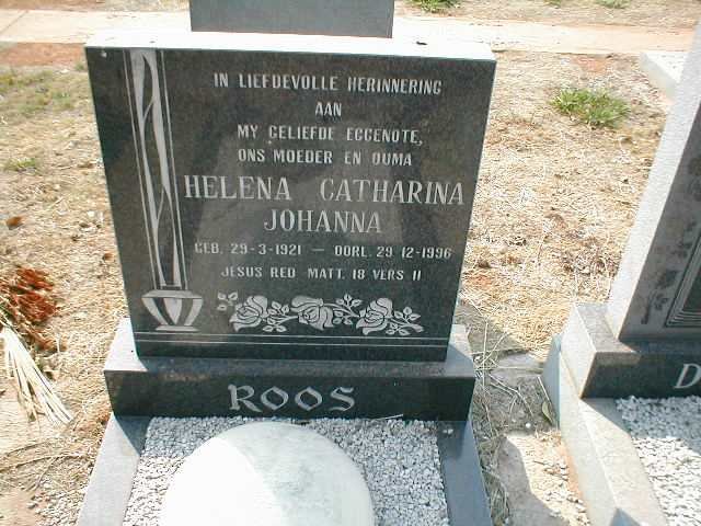ROOS Helena Catharina Johanna 1921-1996
