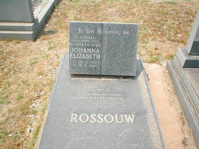 ROSSOUW Johanna Elizabeth 1919-1984