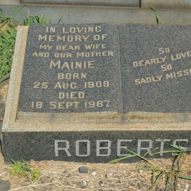 ROBERTS Mainie 1909-1967