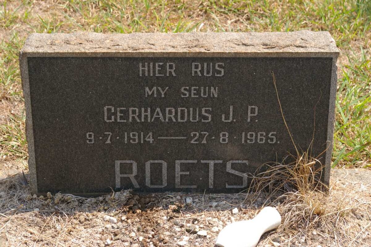 ROETS Gerhardus J.P. 1914-1965