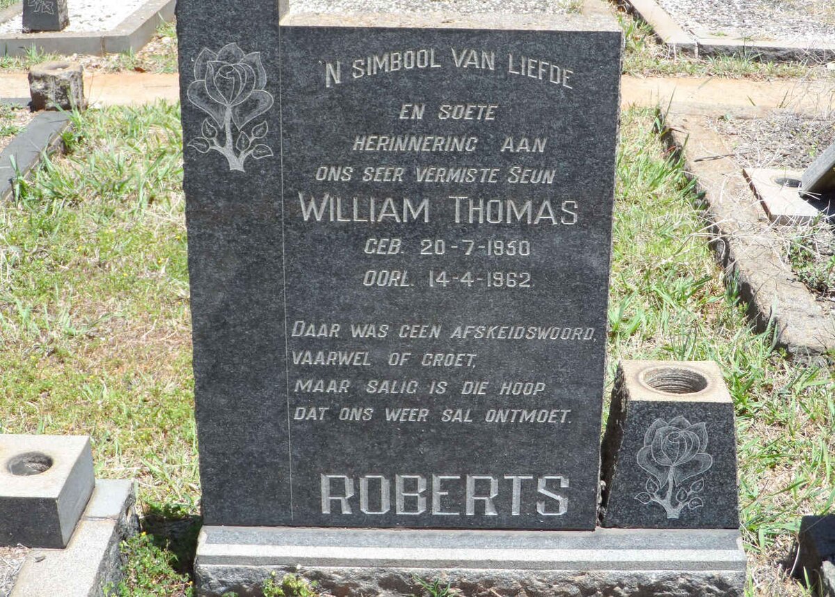 ROBERTS William Thomas 1950-1962