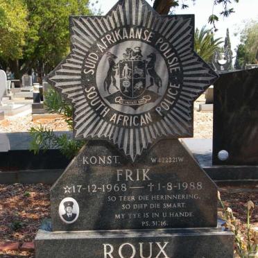 ROUX Frik 1968-1988