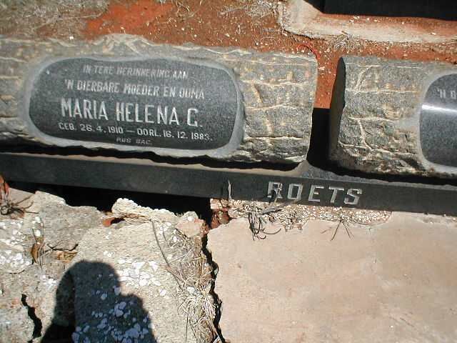 ROETS Maria Helena G. 1910-1983