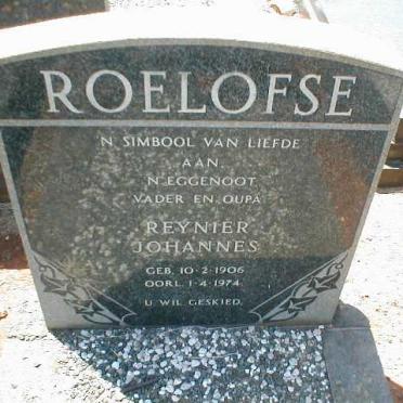 ROELOFSE Reynier Johannes 1906-1974