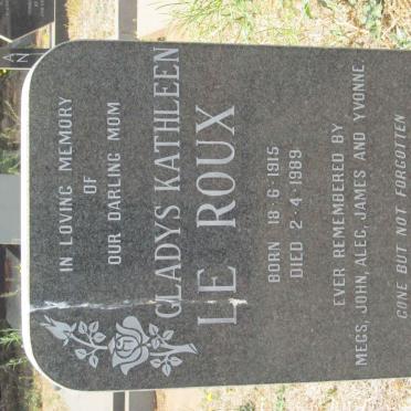 ROUX Gladys Kathleen, le 1915-1989