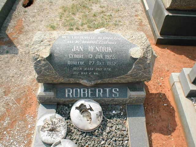 ROBERTS Jan Hendrik 1925-1952