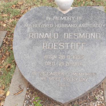 ROESTOFF Ronald Desmond 1932-1964