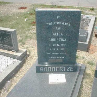 ROBBERTZE Alida Christina 1943-1969