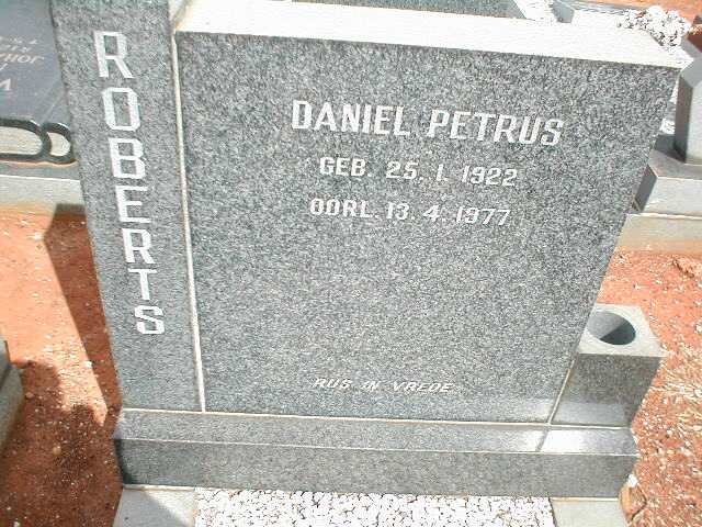 ROBERTS Daniel Petrus 1922-1977