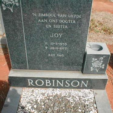 ROBINSON Joy 1933-1977