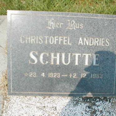 SCHUTTE Christoffel Andries 1923-1983