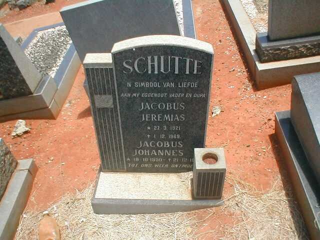 SCHUTTE Jacobus Jeremias 1921-1969 :: SCHUTTE Jacobus Johannes 1950-