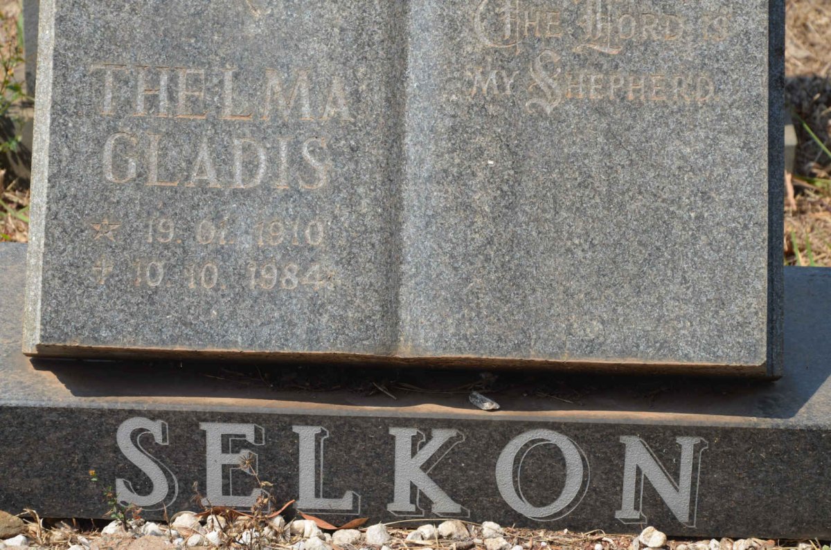 SELKON Thelma Gladis 1910-1984