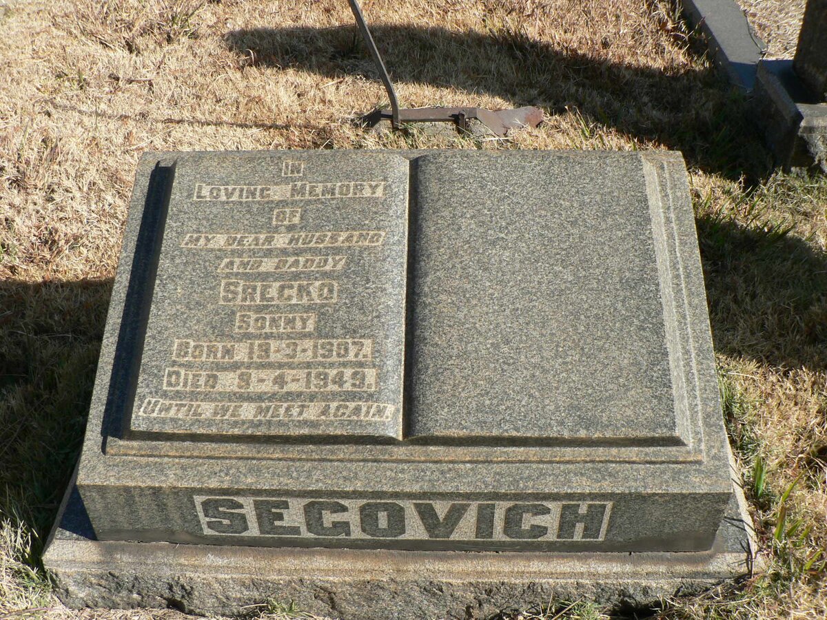 SEGOVICH Srecko 1907-1949