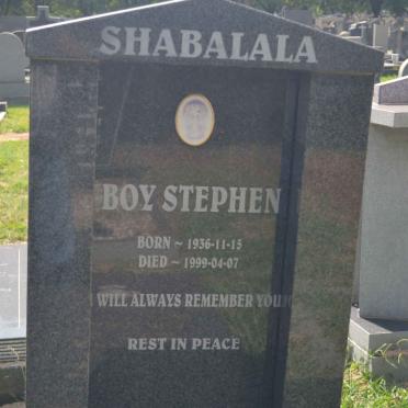 SHABALALA Boy Stephen 1936-1999