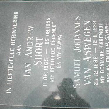 SHORT Ian Andrew 1965-1995 :: VAN ASWEGEN Samuel Johannes 1938-1999