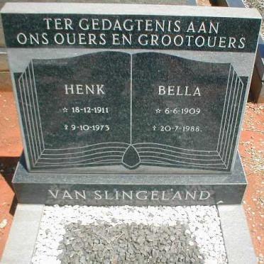 SLINGELAND Henk, van 1911-1973 &amp; Bella 1909-1988