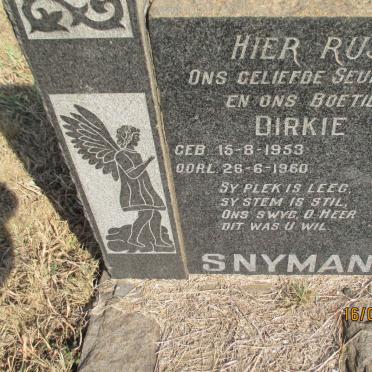 SNYMAN Dirkie 1953-1960