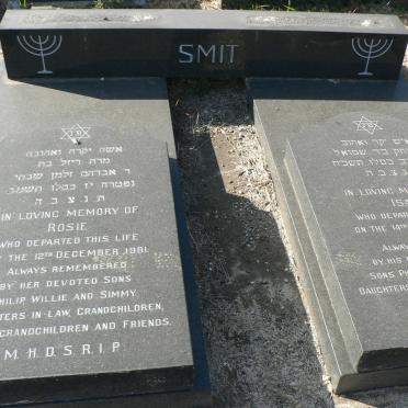 SMIT Isaac -1967 &amp; Rosie -1981