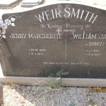 SMITH William James, WEIR 1898-1970 &amp; Jenny Marguerite 1906-1970