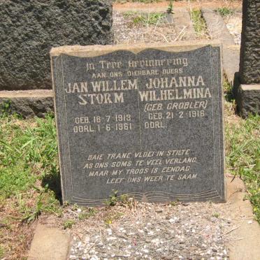 STORM Jan Willem 1913-1961 &amp; Johanna Wilhelmina GROBLER 1916-