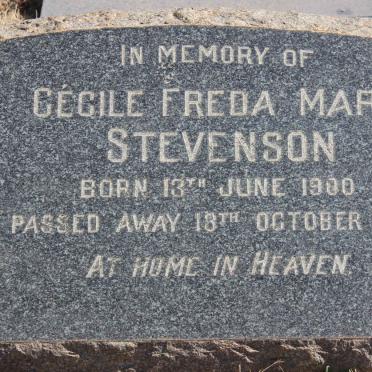 STEVENSON Cecile Freda Mary 1900-1956