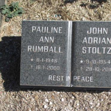 STOLTZ John Adrian 1954-2010 &amp; Pauline Ann RUMBALL 1946-2000