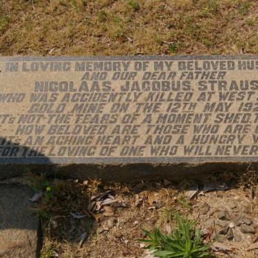 STRAUSS Nicolaas Jacobus -1927