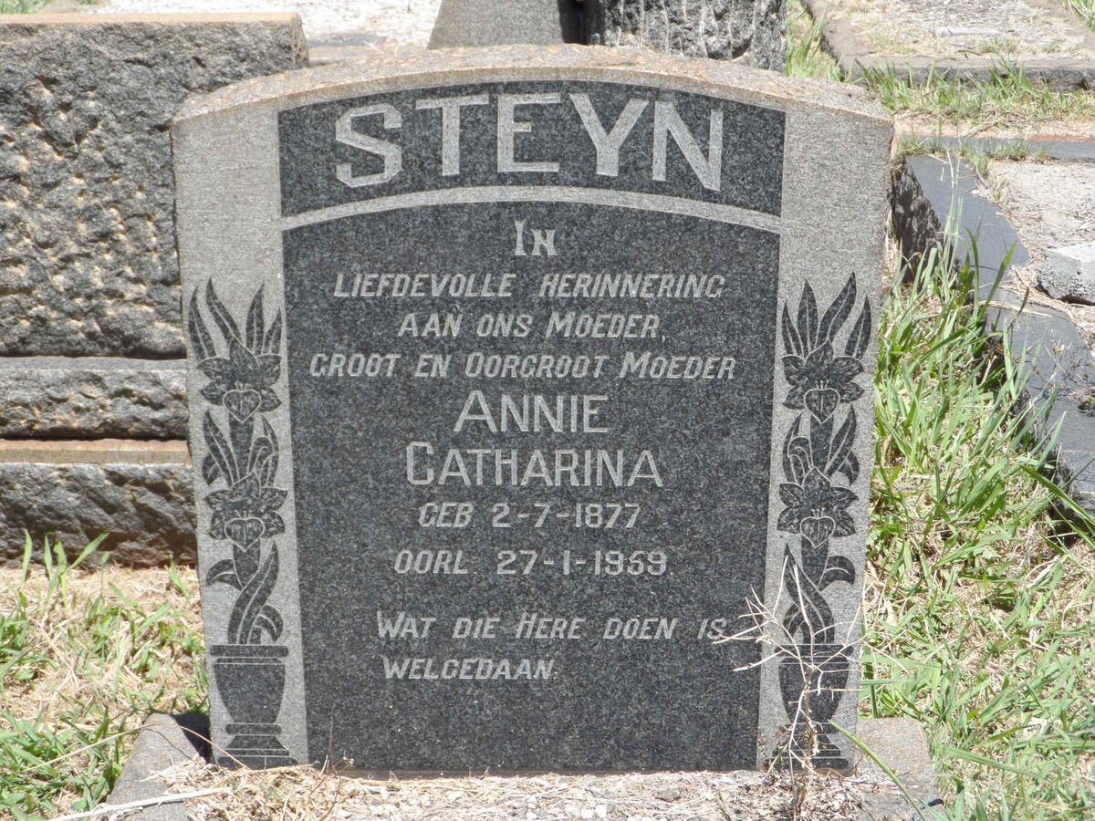 STEYN Annie Catharina 1877-1959