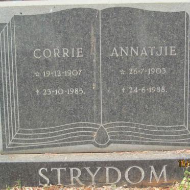 STRYDOM Corrie 1907-1985 &amp; Annatjie 1903-1988