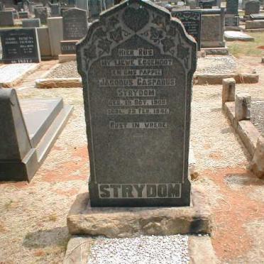 STRYDOM Jacobus Casparus 1909-1941