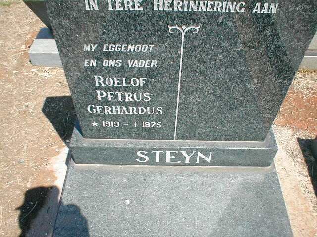 STEYN Roelof Petrus Gerhardus 1919-1975