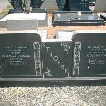 STROEBEL Louis Hendrik 1902-1973 &amp; Elizabeth Maria MEYER 1907-1980