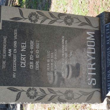 STRYDOM Gert Nel 1902-1957 &amp; Martina Sophia Aletta 1911-1969