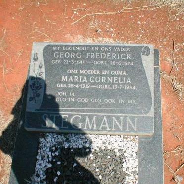 STEGMANN Georg Frederick 1917-1974 &amp; Maria Cornelia 1919-1984
