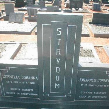 STRYDOM Johannes Cornelis 1907-1971 &amp; Cornelia Johanna 1916-1998