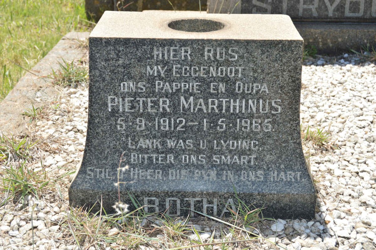 STRYDOM Cornelius Floris Johannes 1907-1957 :: BOTHA Pieter Marthinus 1912-1965