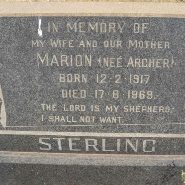 STERLING Marion nee ARCHER 1917-1969