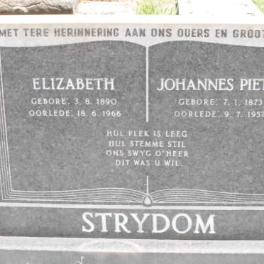STRYDOM Johannes Pieter 1873-1957 &amp; Elizabeth 1890-1966