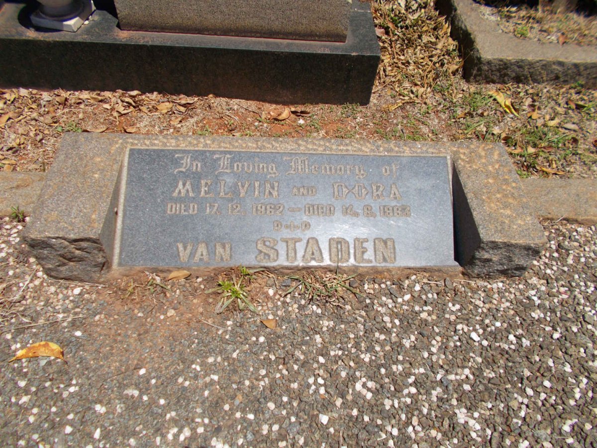 STADEN Melvin, van -1962 &amp; Dora -1963