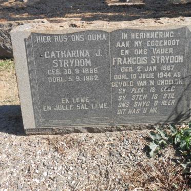 STRYDOM Francois 1867-1944 &amp; Catharina J. 1866-1962