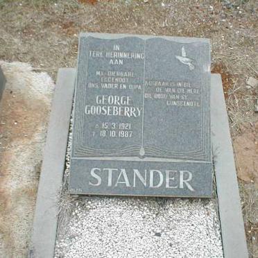 STANDER George Gooseberry 1921-1987