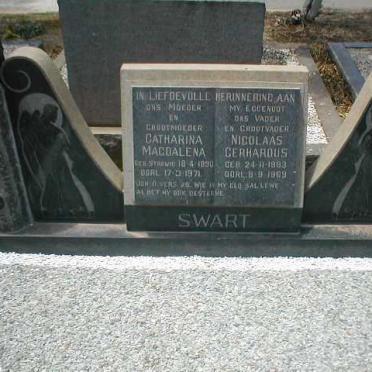 SWART Nicolaas Gerhardus 1883-1969 &amp; Catharina Magdalena STRUWIG 1890-1971