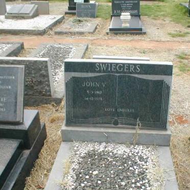 SWIEGERS John V. 1912-1978