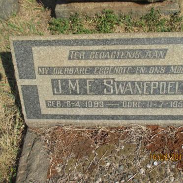 SWANEPOEL J.M.E. 1883-1953