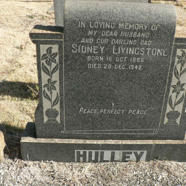 HULLEY Sidney Livingstone 1886-1942